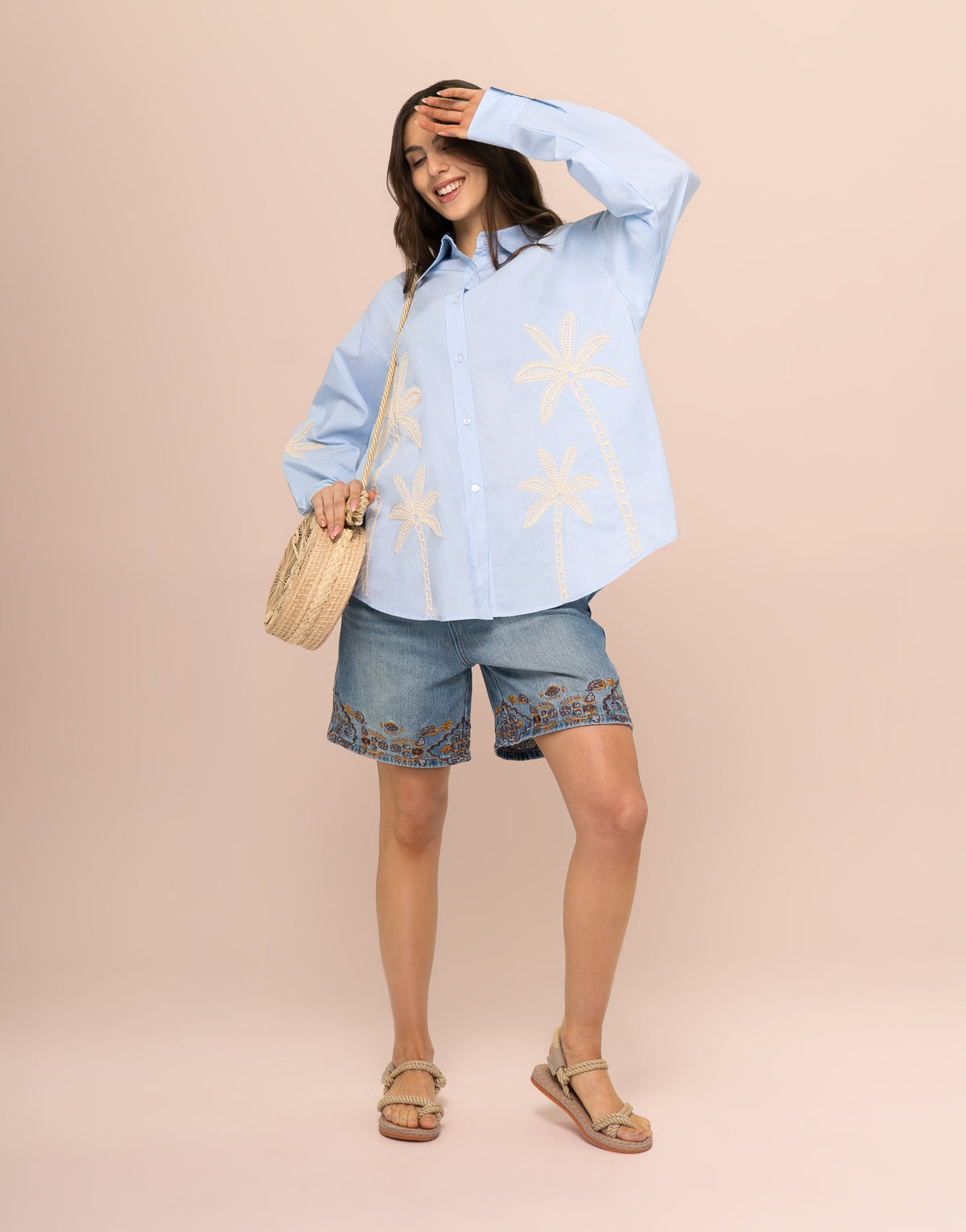 CAMISA JADE CELESTE