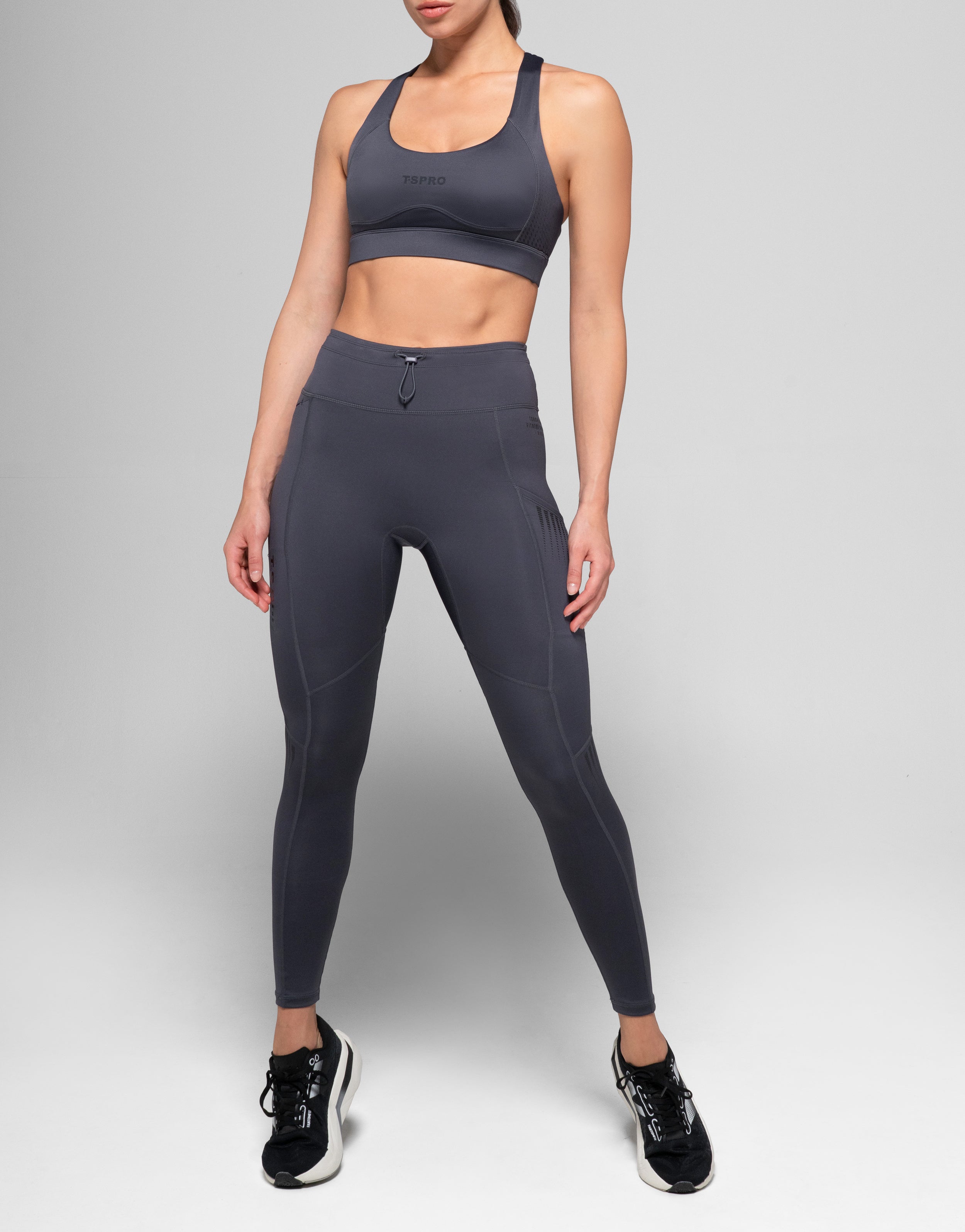 PRO GREY ZIPPED TOP