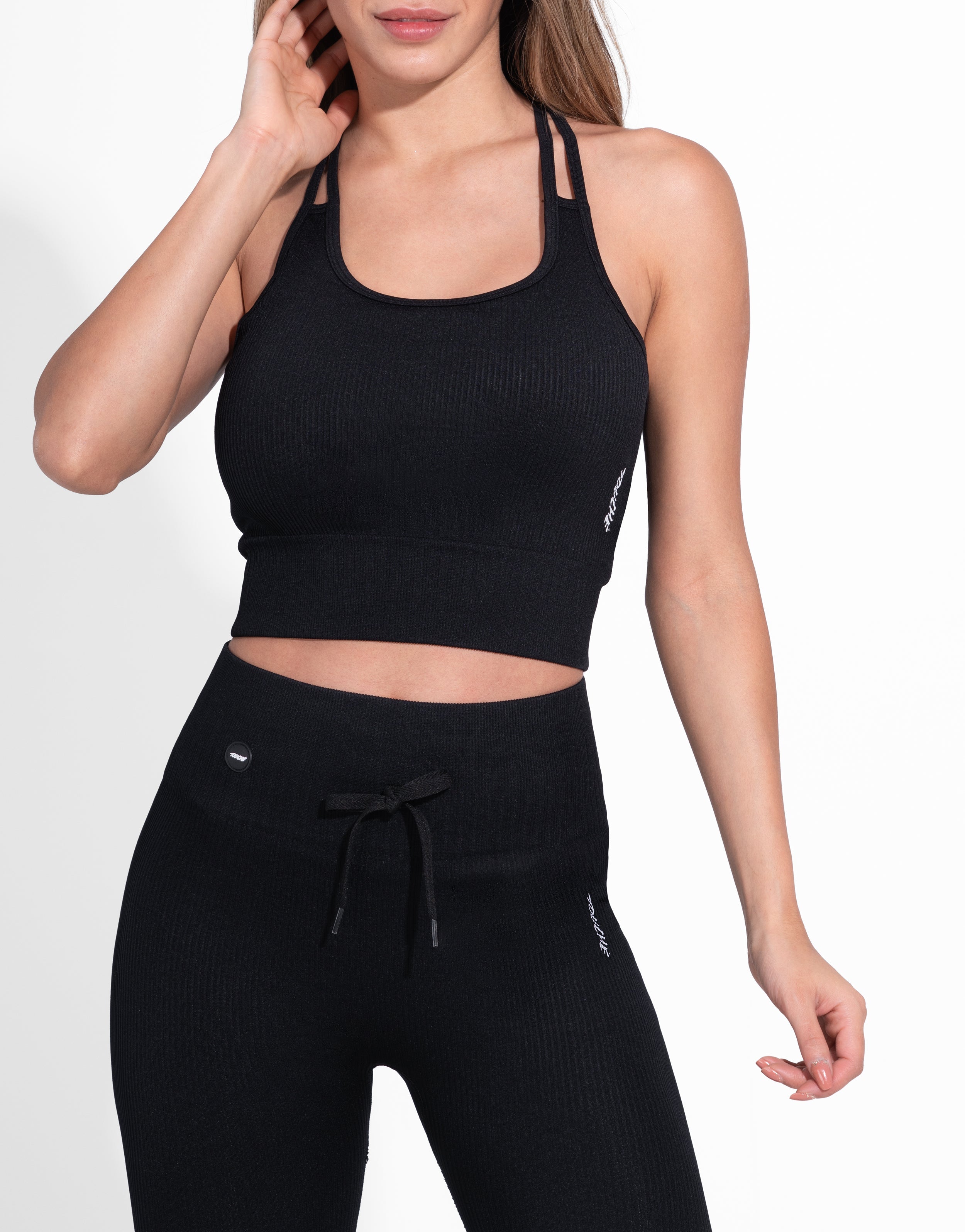 BLACK CORD TOP SEAMLESS