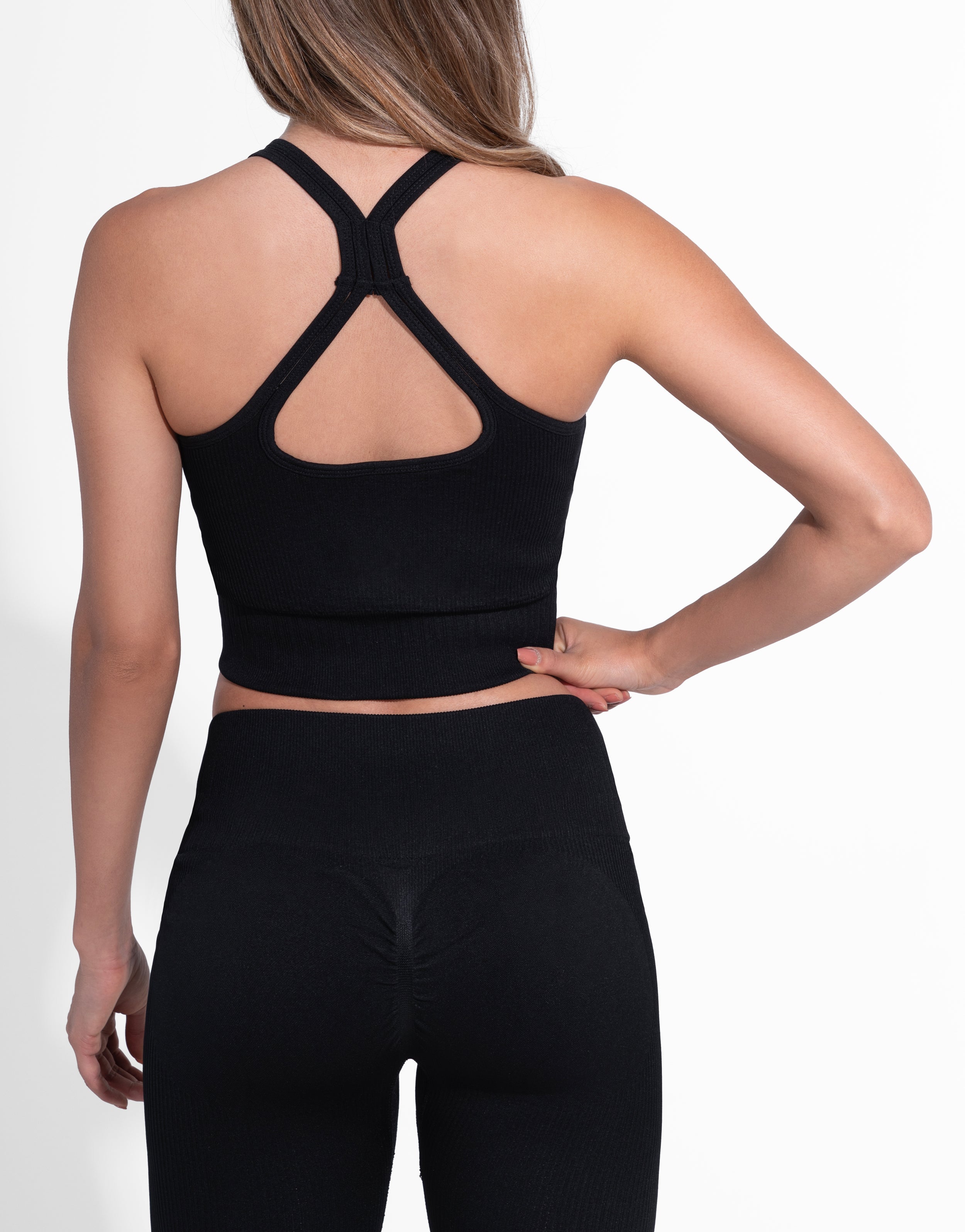 BLACK CORD TOP SEAMLESS
