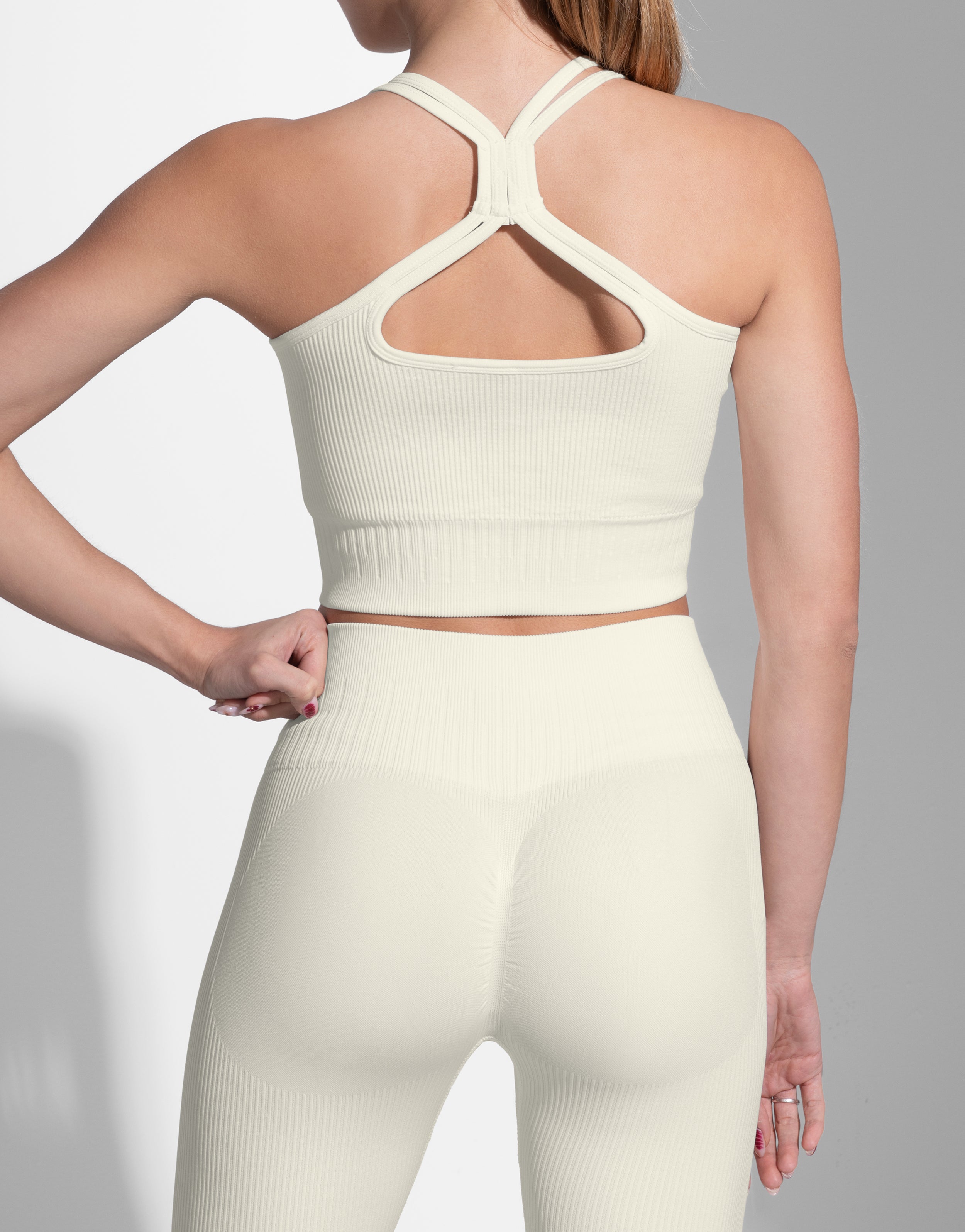 WHITE CORD TOP SEAMLESS
