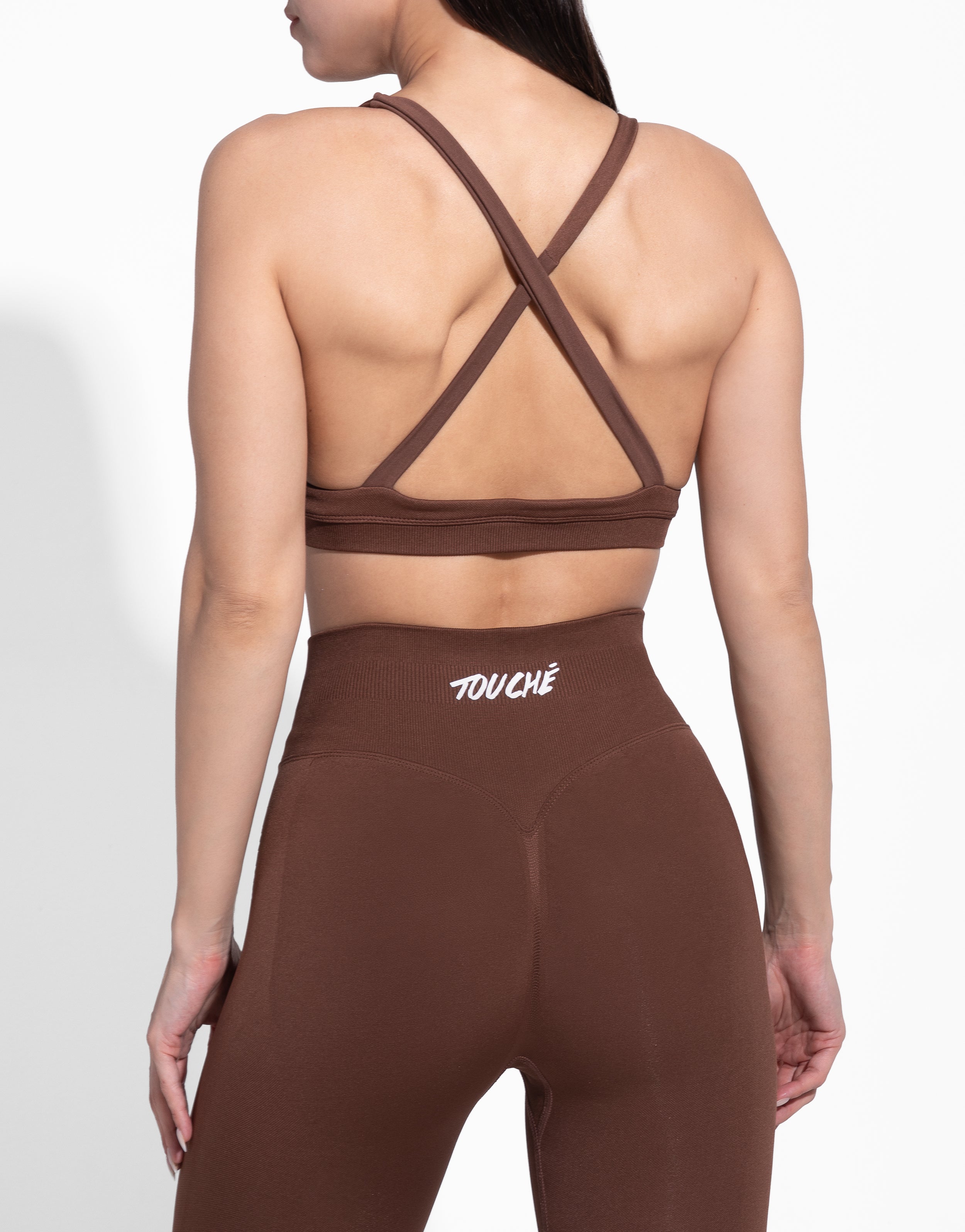 ELASTIC MOCHA TOP SEAMLESS