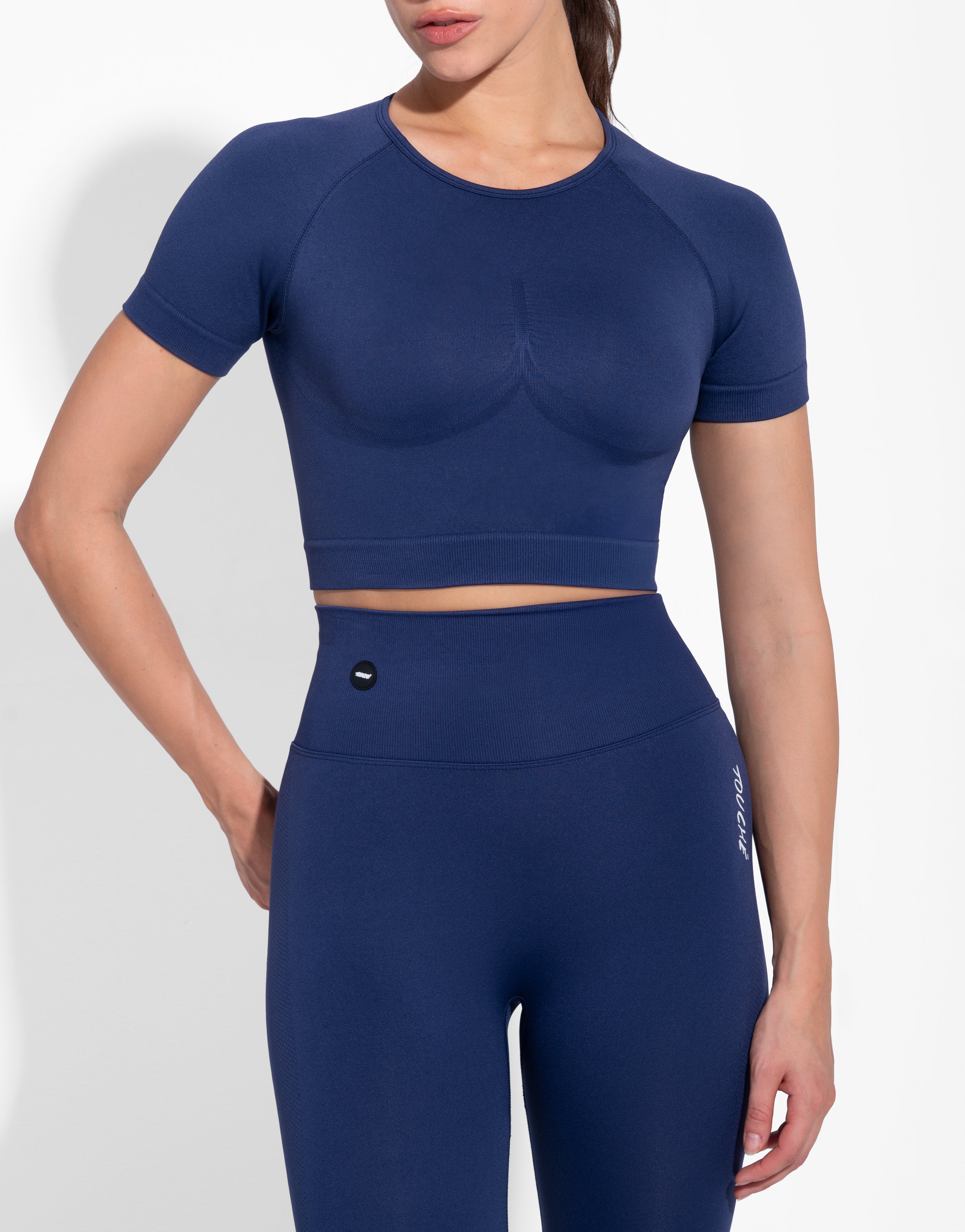 ENDURE NAVY TOP SEAMLESS