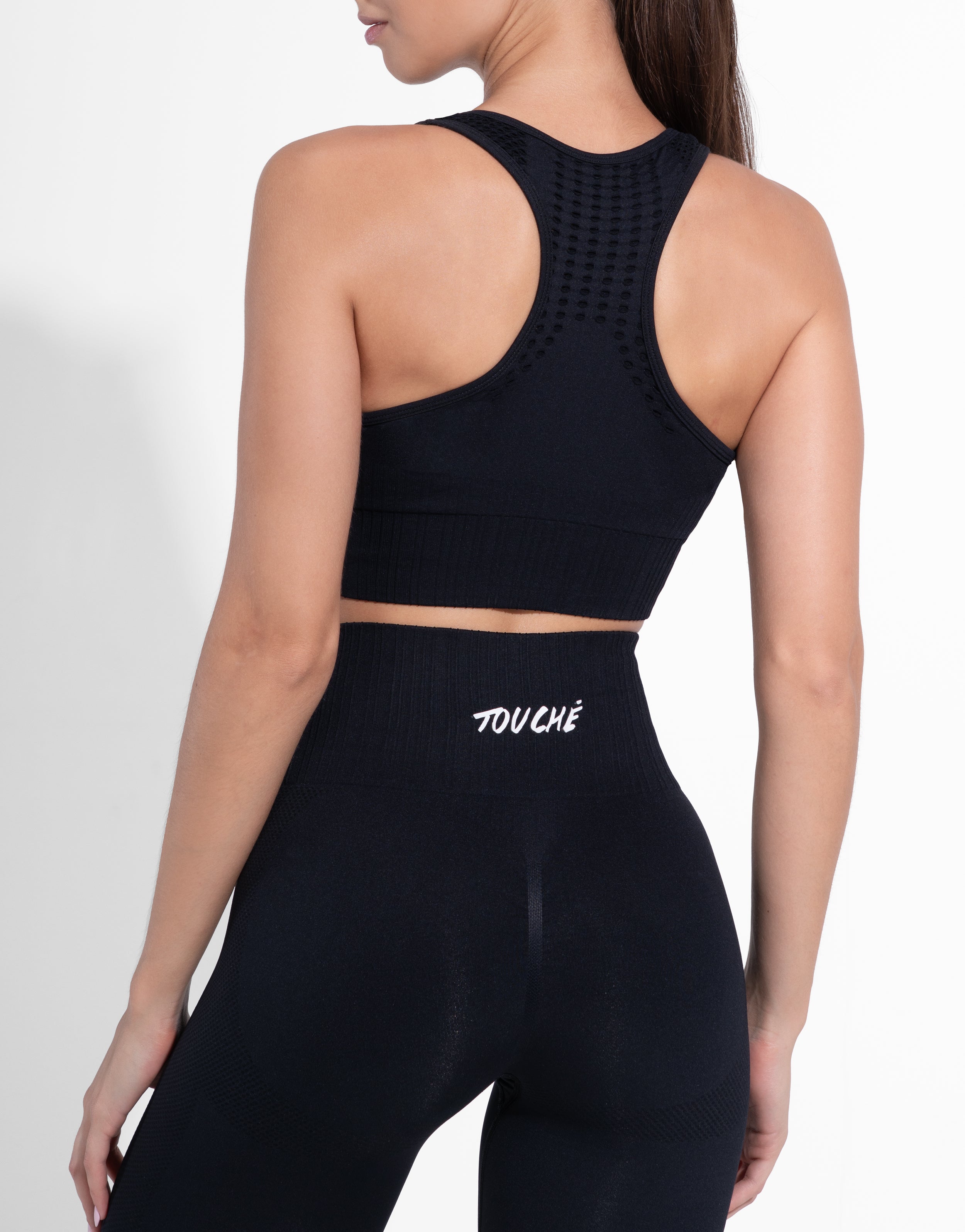 MESH BLACK TOP SEAMLESS