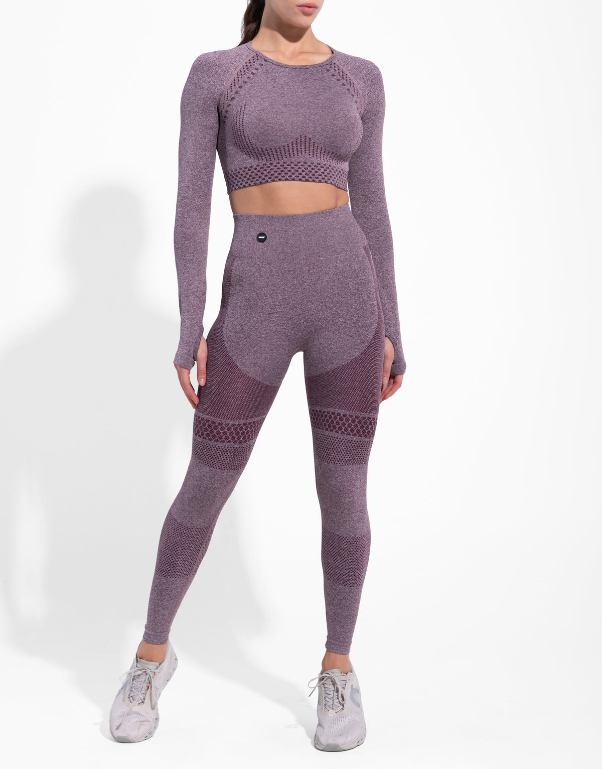 POWERFIT BURGUNDY TOP SEAMLESS