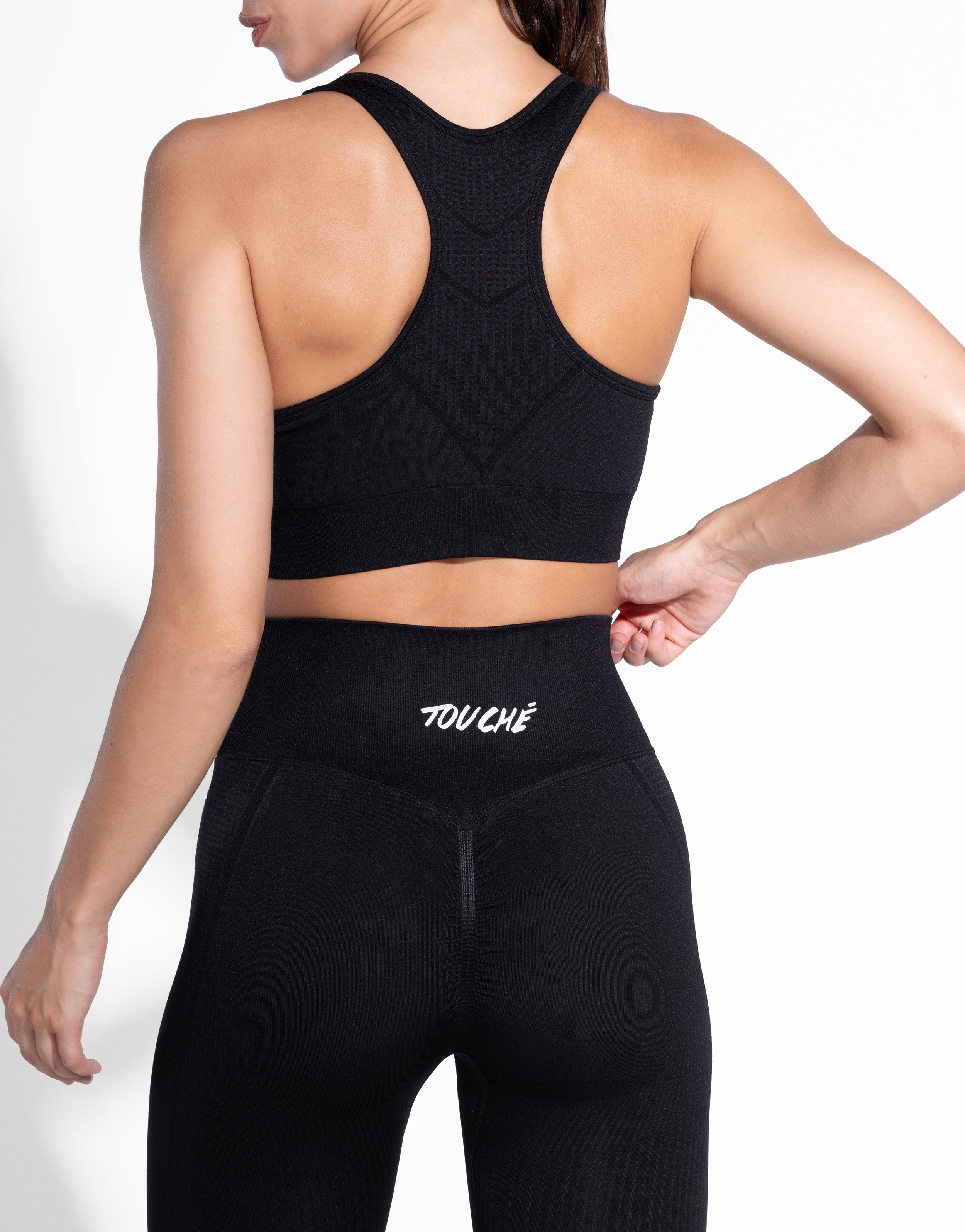 STRIPES BLACK TOP SEAMLESS