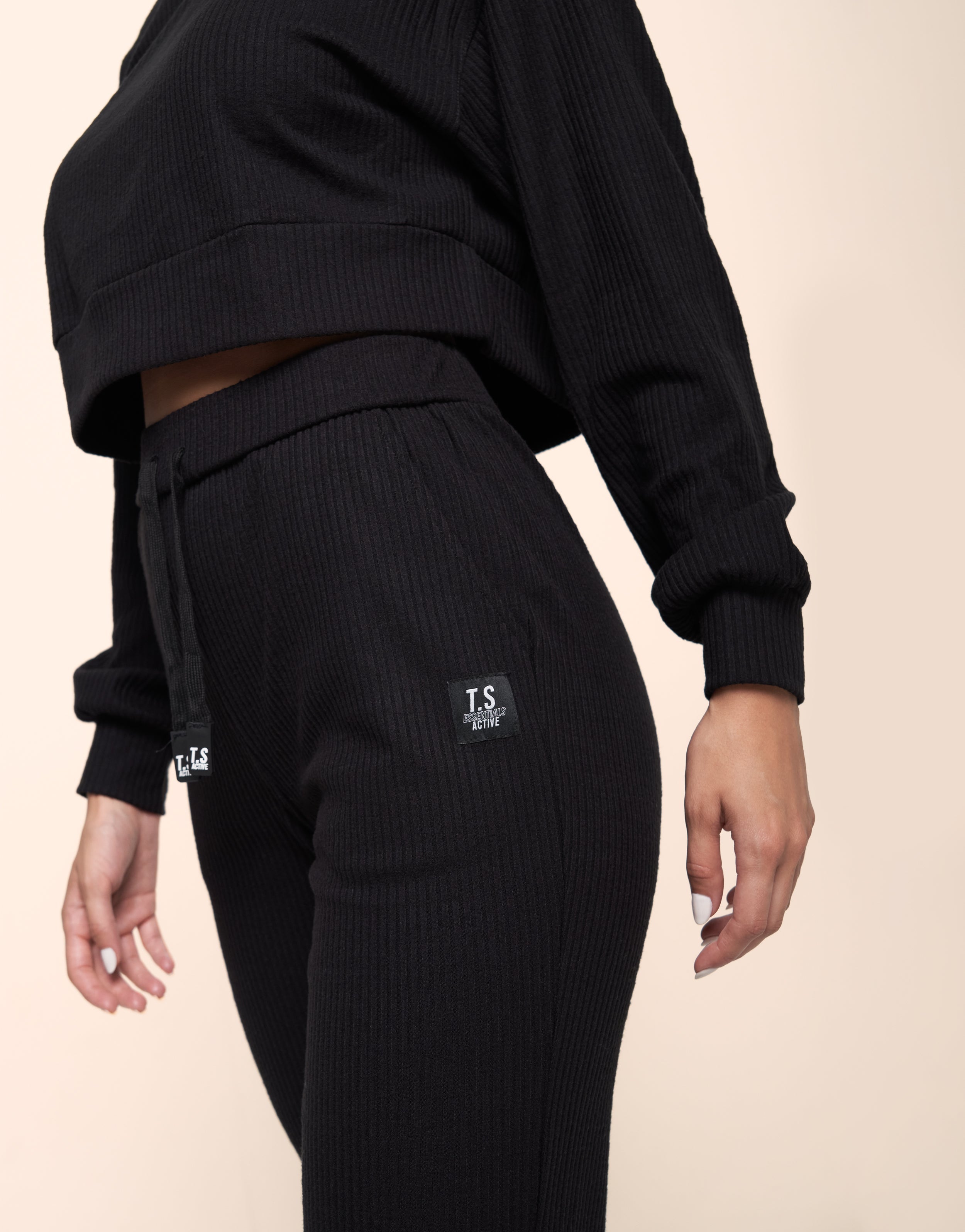 KNIT BLACK JOGGER
