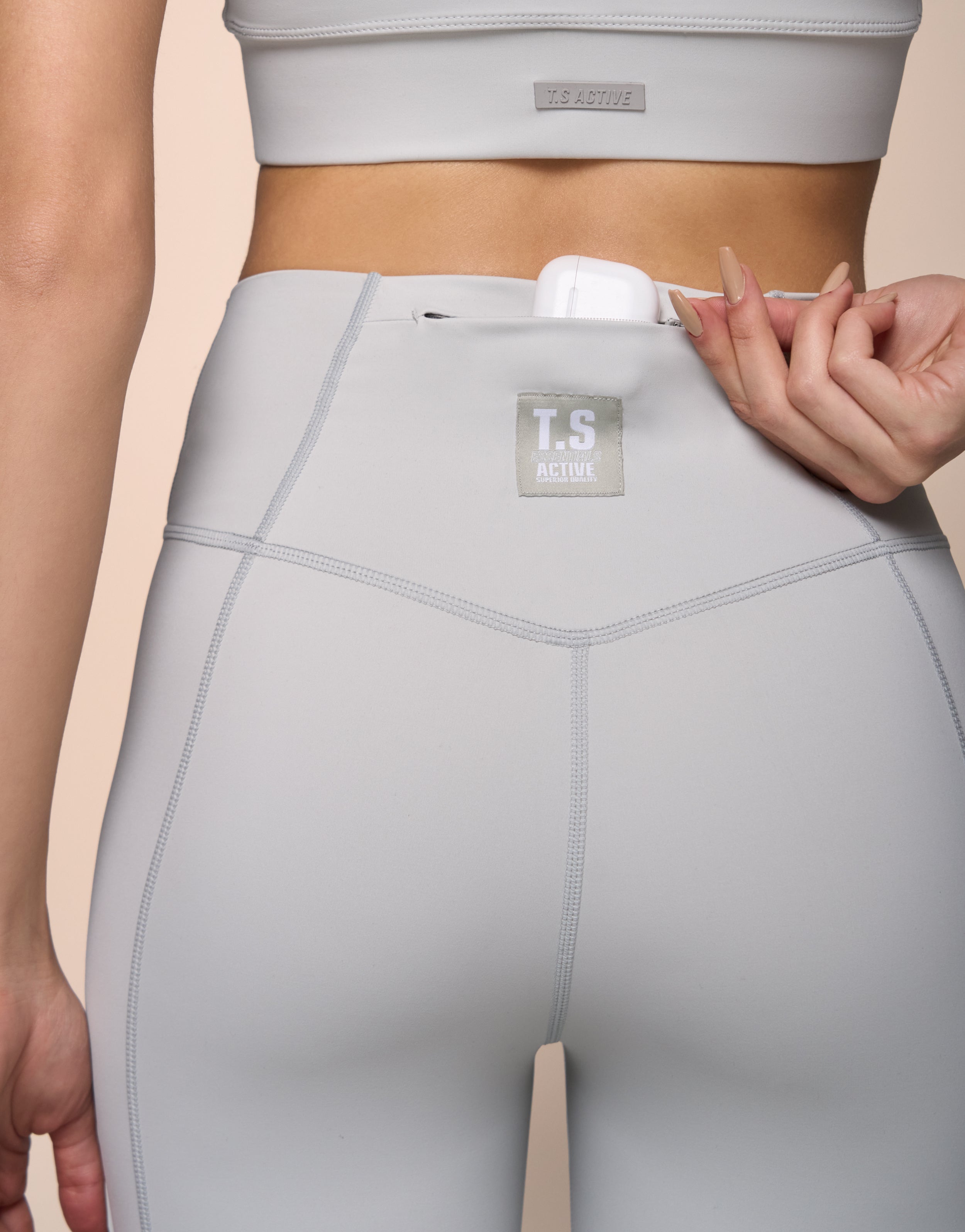 KNITTED GREY LEGGING