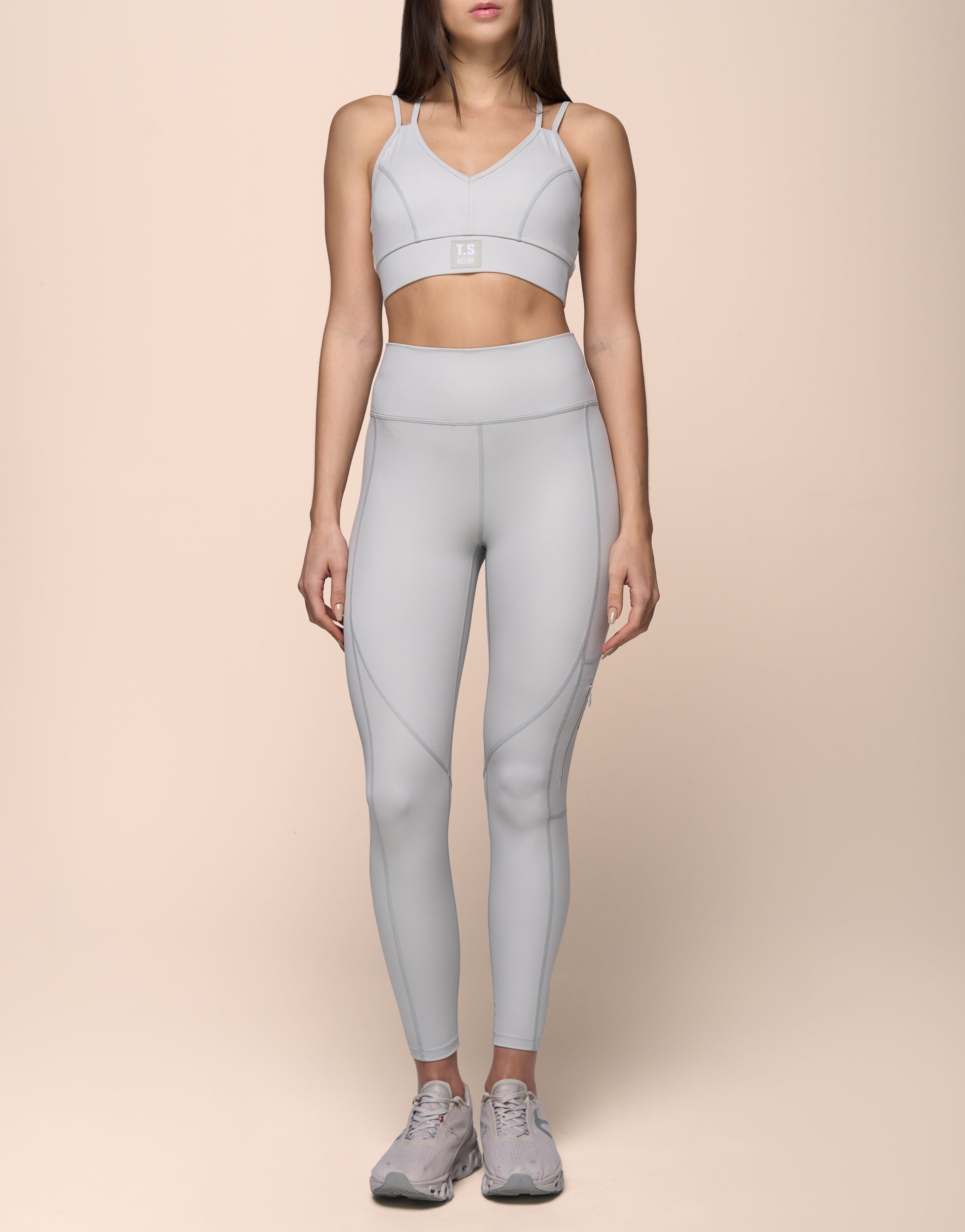 KNITTED GREY LEGGING