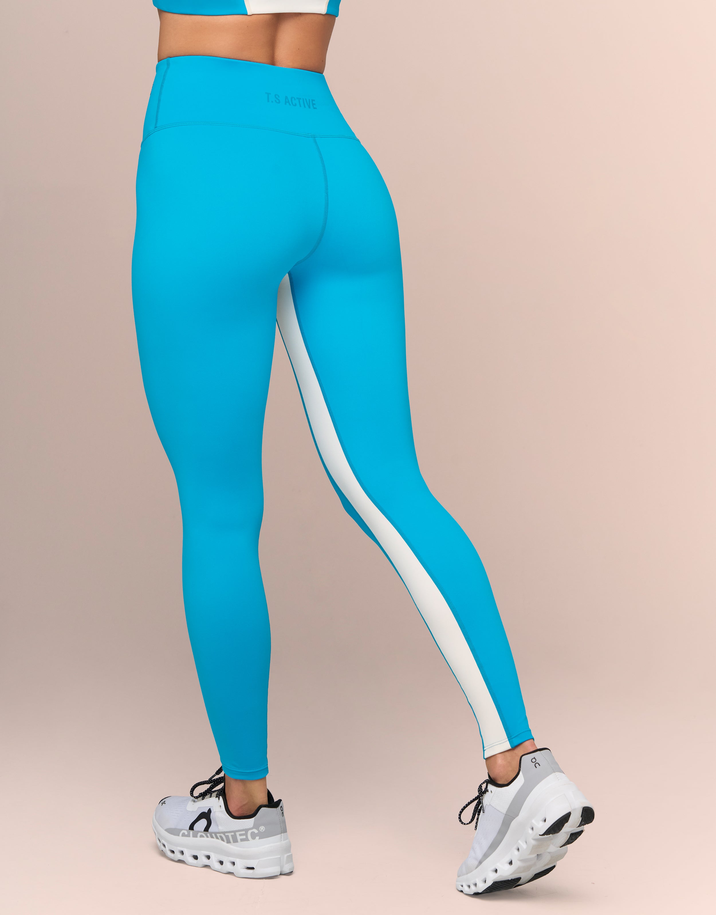 ZIPPED CREME LEGGING