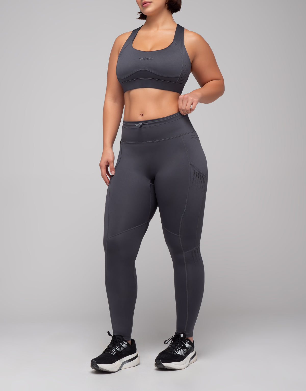 PRO GREY ZIPPED TOP