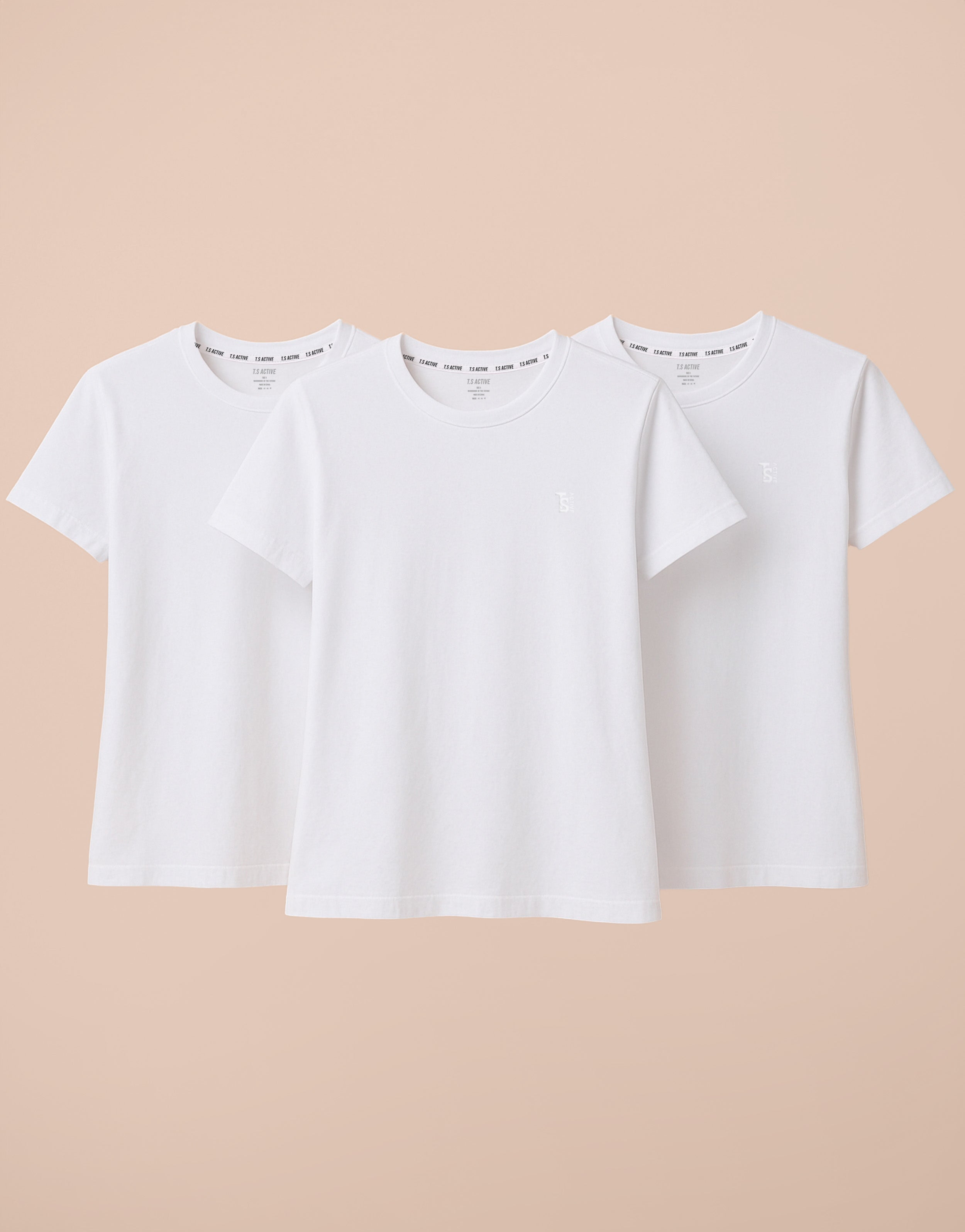 WHITE TEE PACKS X 3