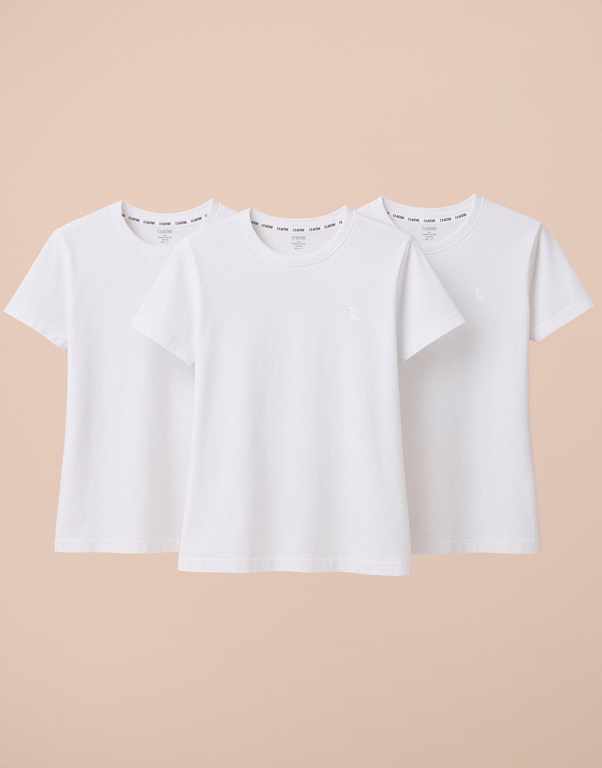 WHITE TEE PACKS X 3