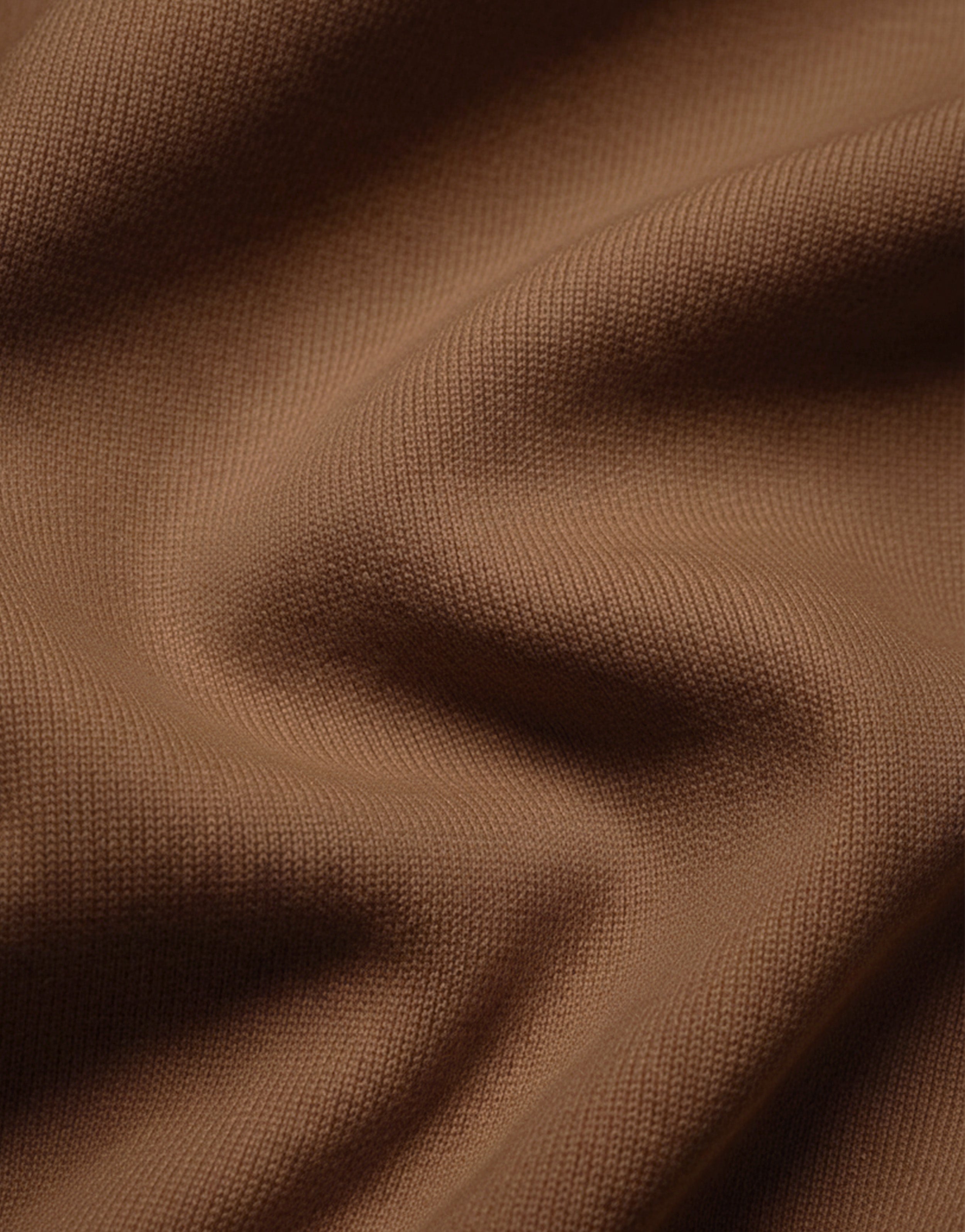 KNITTED MOCHA HOODIE
