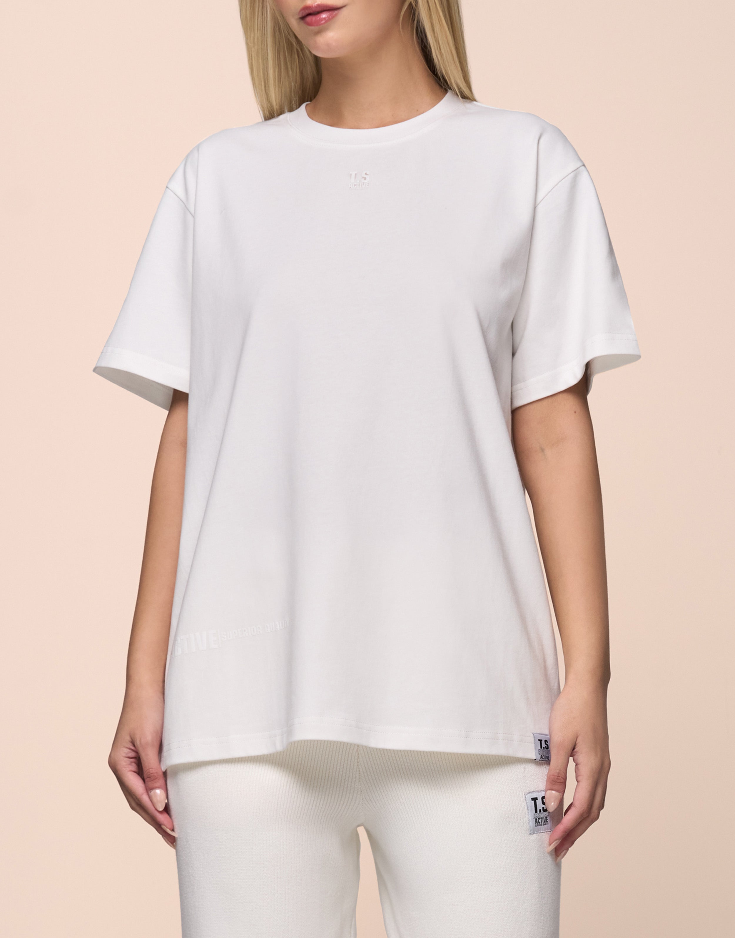 KNITTED WHITE TEE
