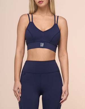 KNITTED NAVY TOP