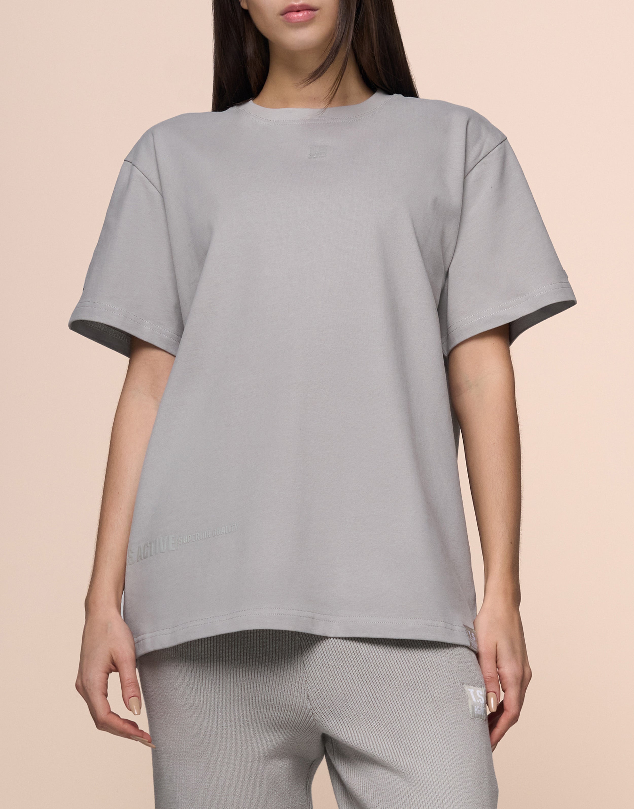 KNITTED GREY TEE