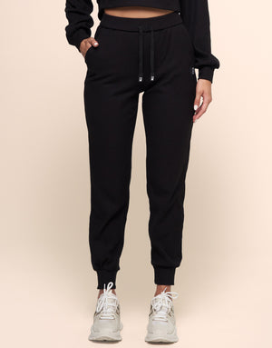 KNIT BLACK JOGGER