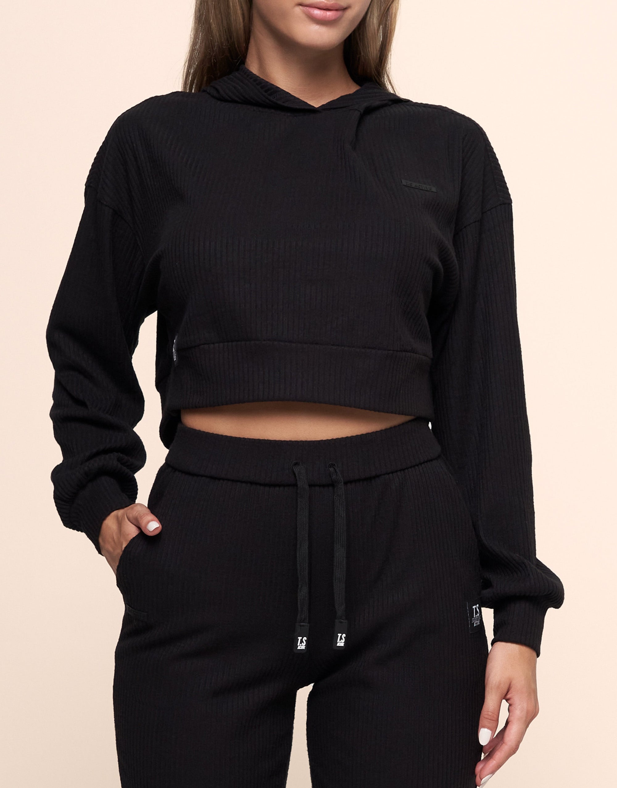 KNIT HOODIE BLACK