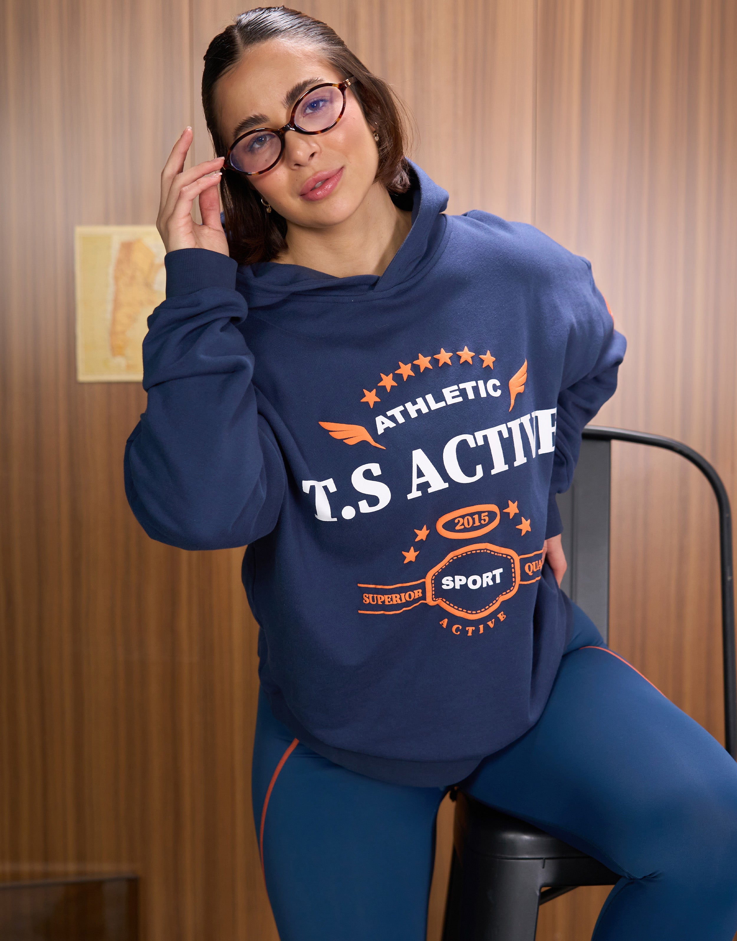 VARSITY PETROL HOODIE