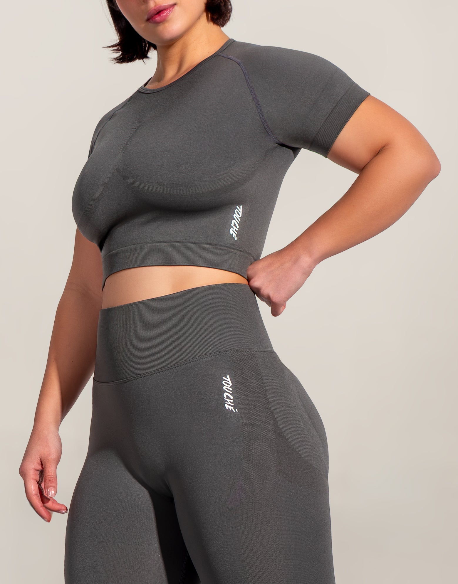 ENDURE GREY TOP SEAMLESS