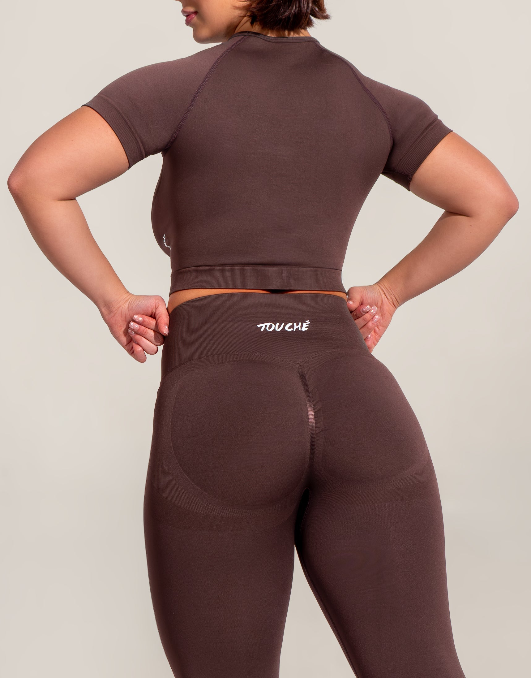 ENDURE MOCHA TOP SEAMLESS