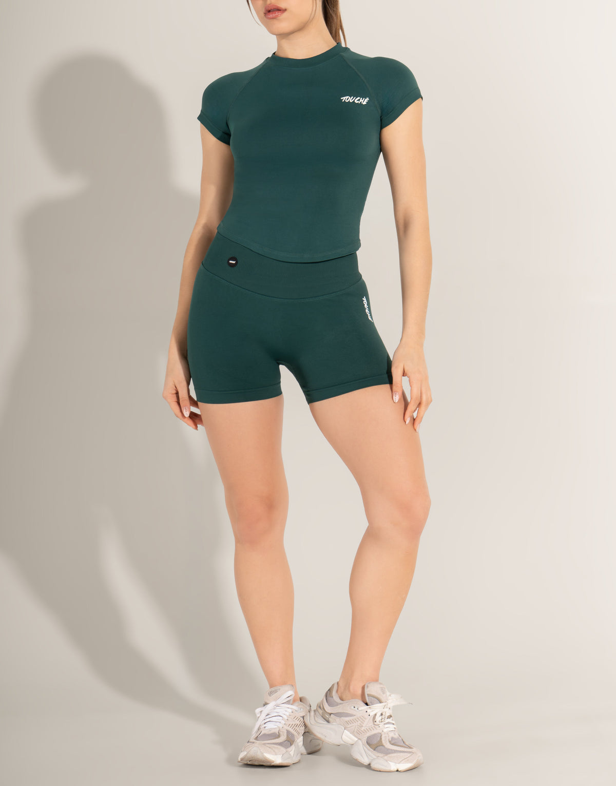 FEATHER GREEN TOP SEAMLESS