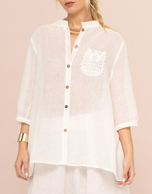 CAMISA ADELE BLANCA