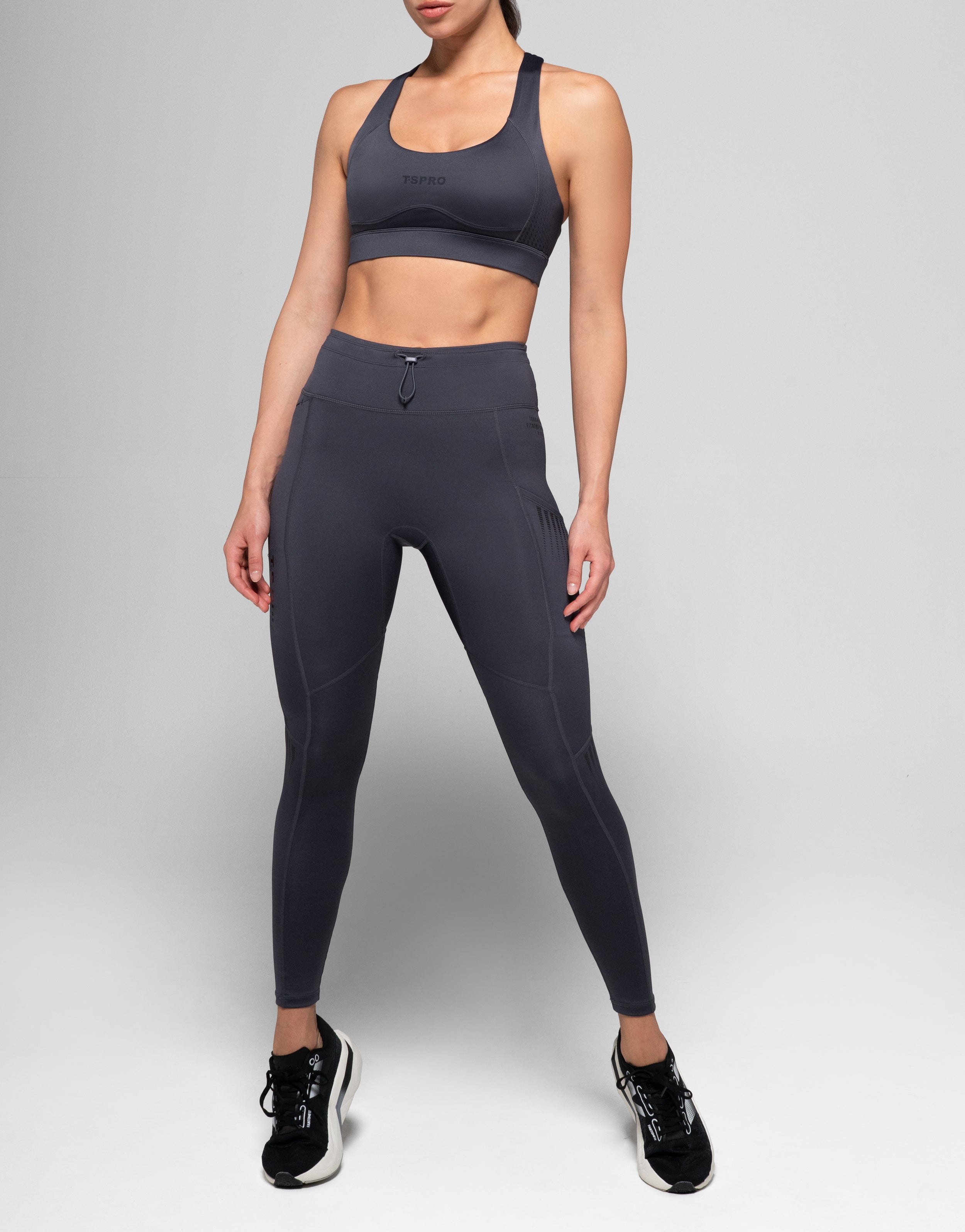 PRO GREY ZIPPED TOP