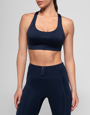 PRO NAVY ZIPPED TOP