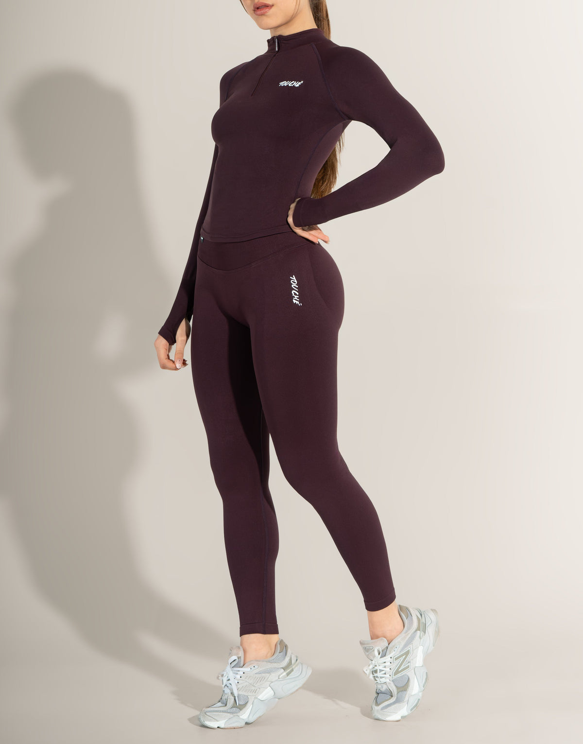 SPARK BURGUNDY TOP SEAMLESS