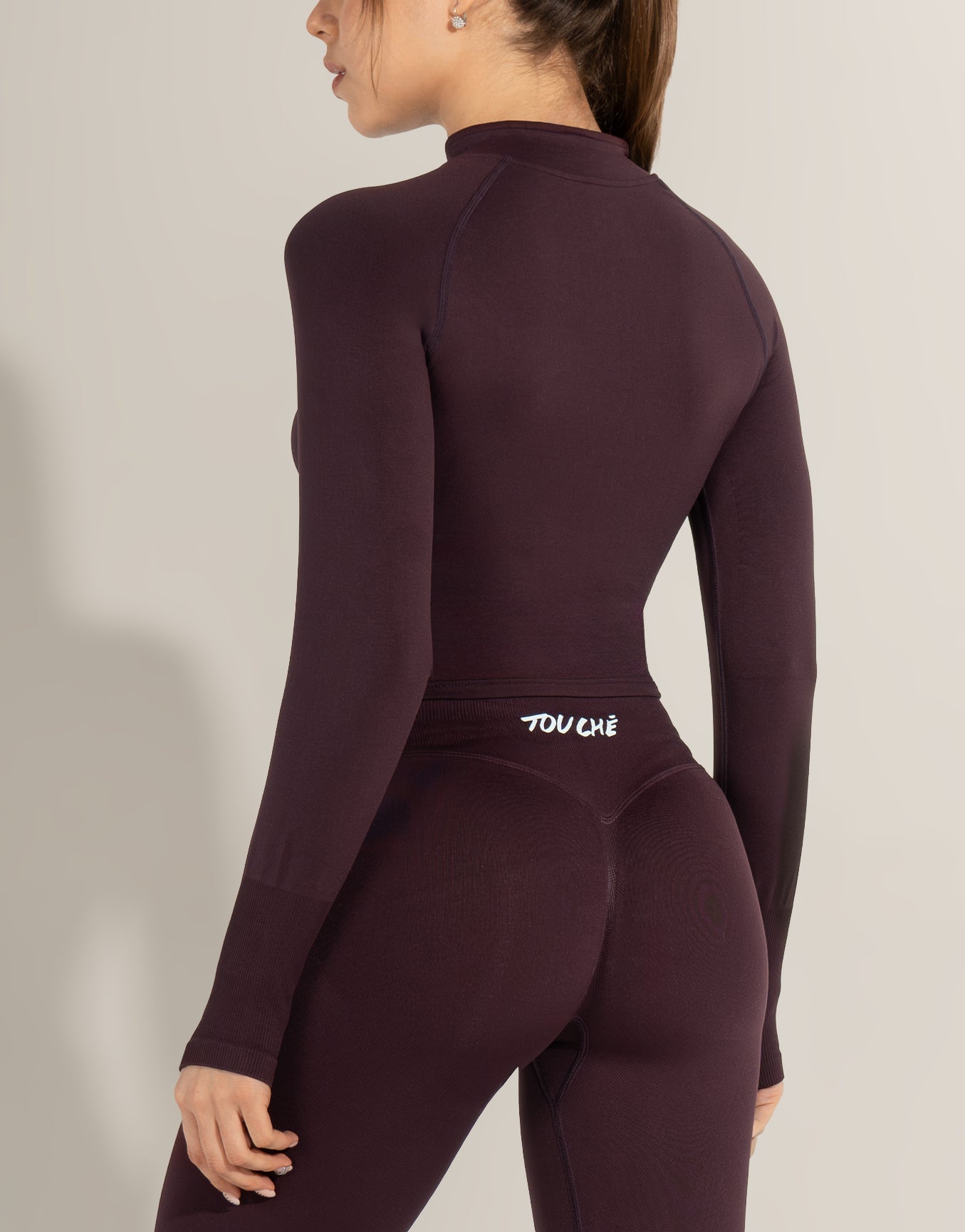 SPARK BURGUNDY TOP SEAMLESS