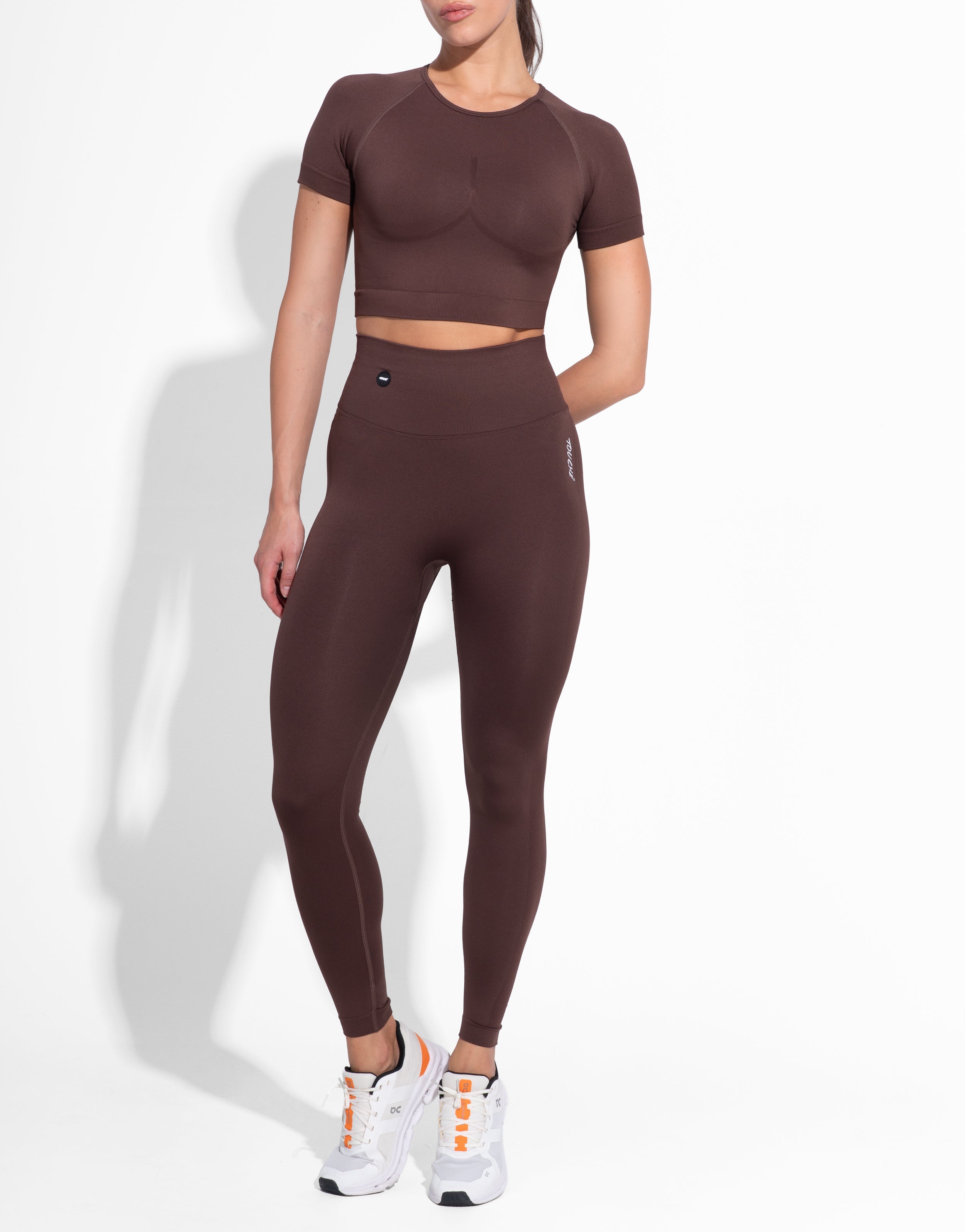ENDURE MOCHA TOP SEAMLESS