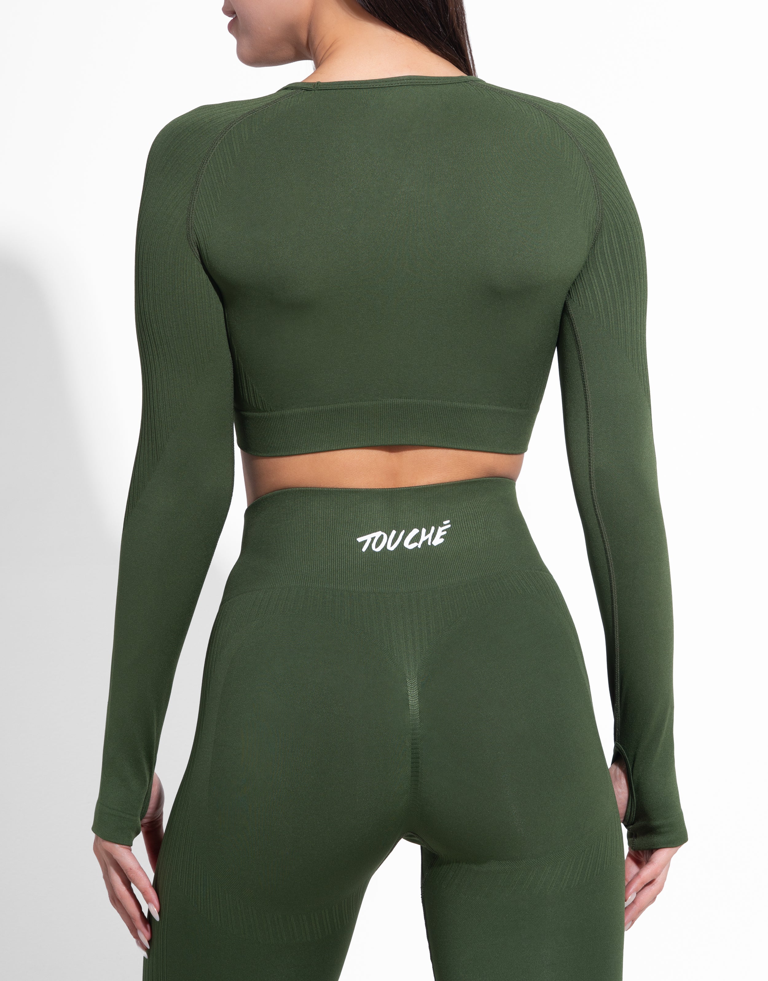 MOTION OLIVE TOP SEAMLESS