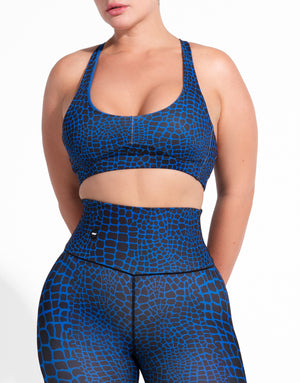 NAVY CROC TOP