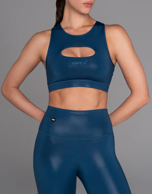 NAVY SHINE TOP