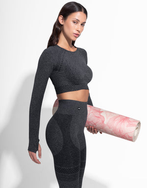 POWERFIT BLACK TOP SEAMLESS