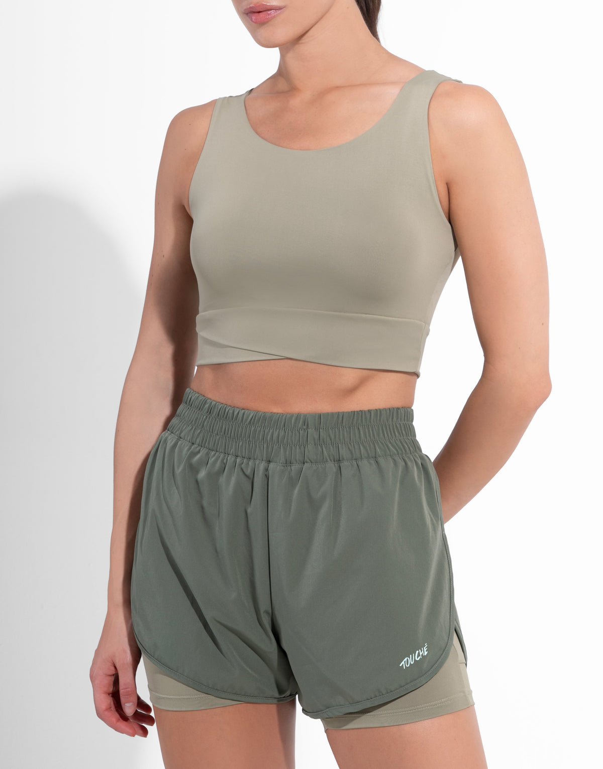 RUNNING OLIVE TOP
