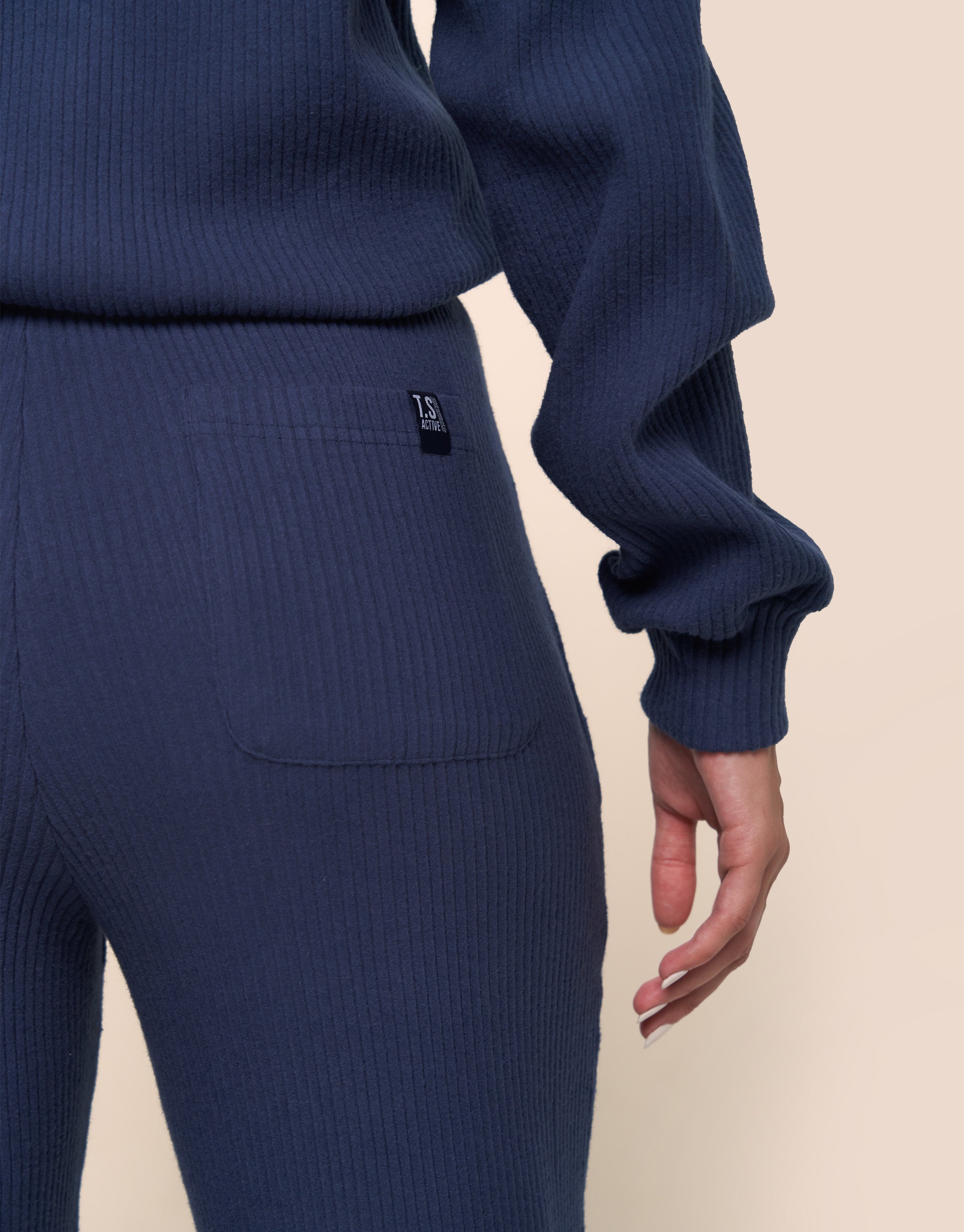 KNIT NAVY PANT