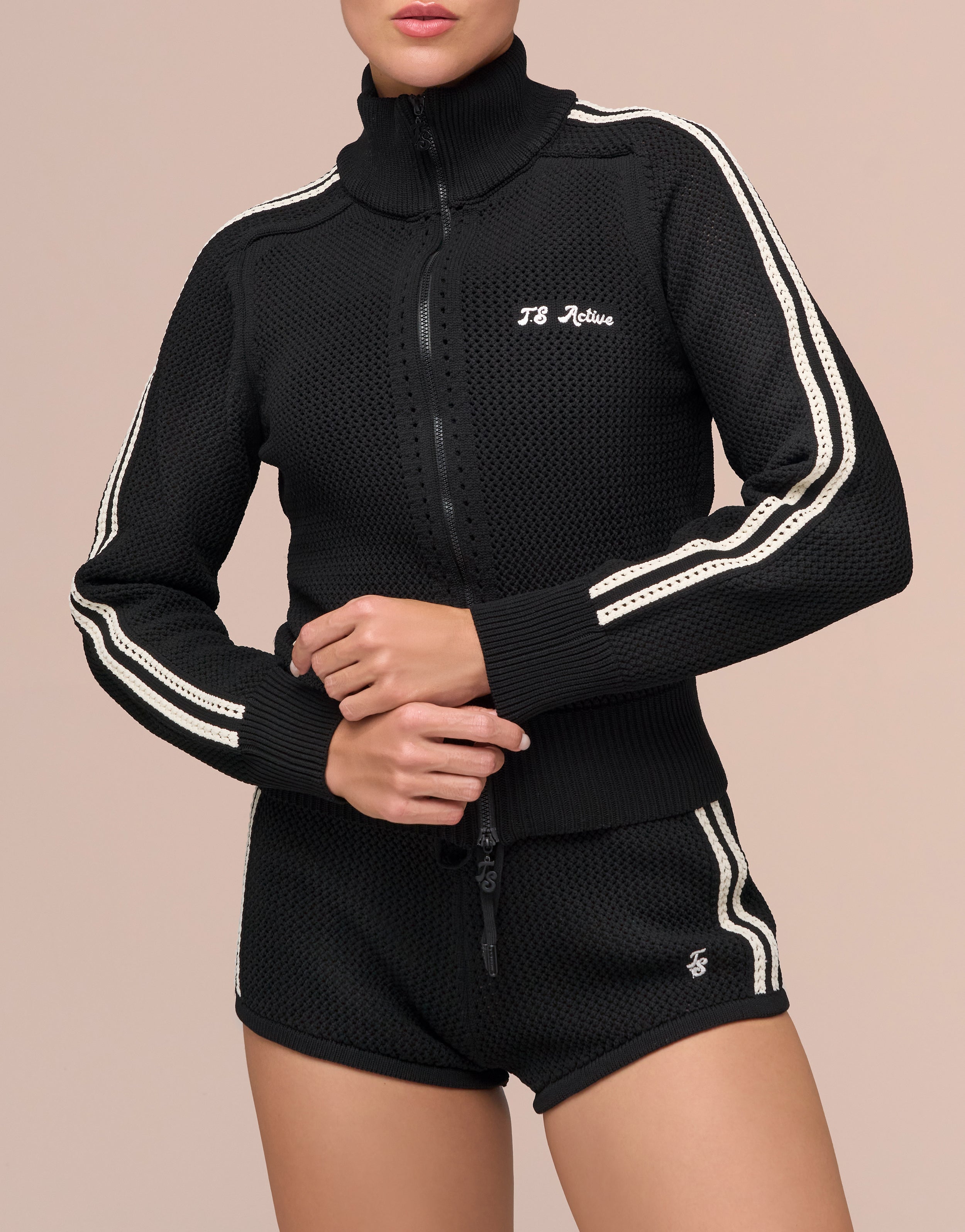 CROCHET BLACK JACKET