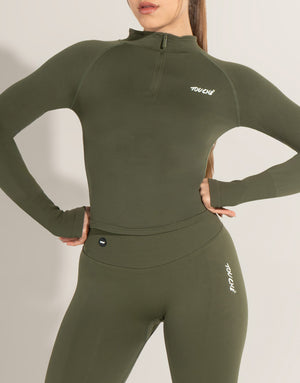SPARK GREEN TOP SEAMLESS