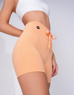 RIBBED PEACH SHORT